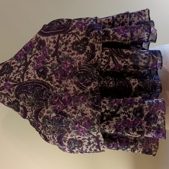Victoria Holley purple paisley dress, size PS - Picture 9 of 9